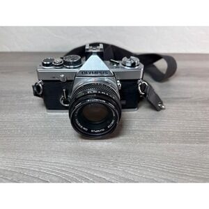 Olympus OM-2N SLR 35mm Film Camera 50mm F1.4 Lens JAPAN- EUC